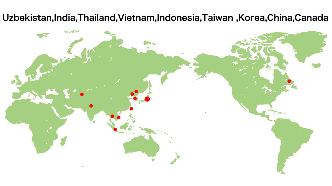 SAN-EKI pipe manufacturing equipment operating overseas