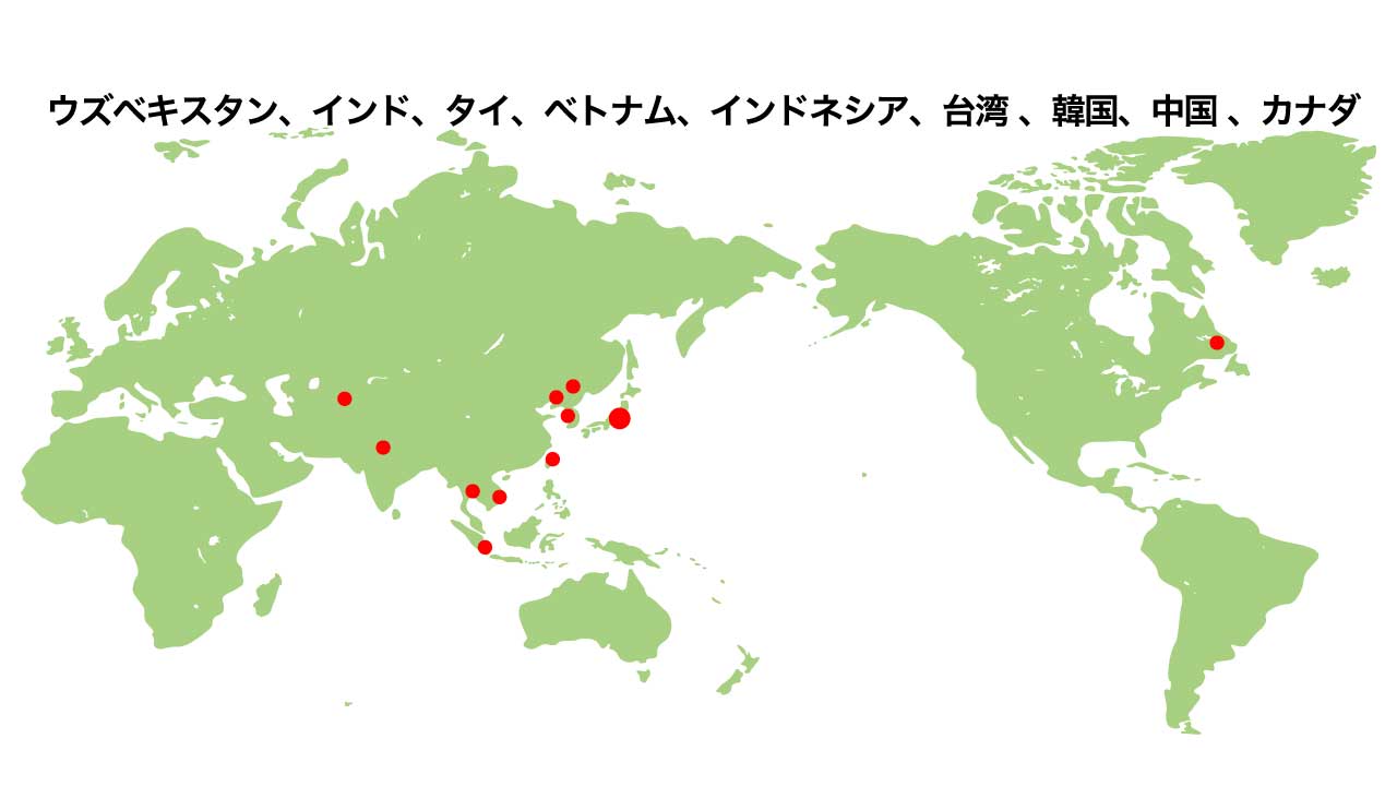 海外で稼働する三益の造管製造設備